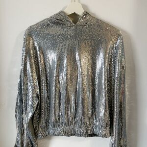 Silver Sequin Women's Top size S